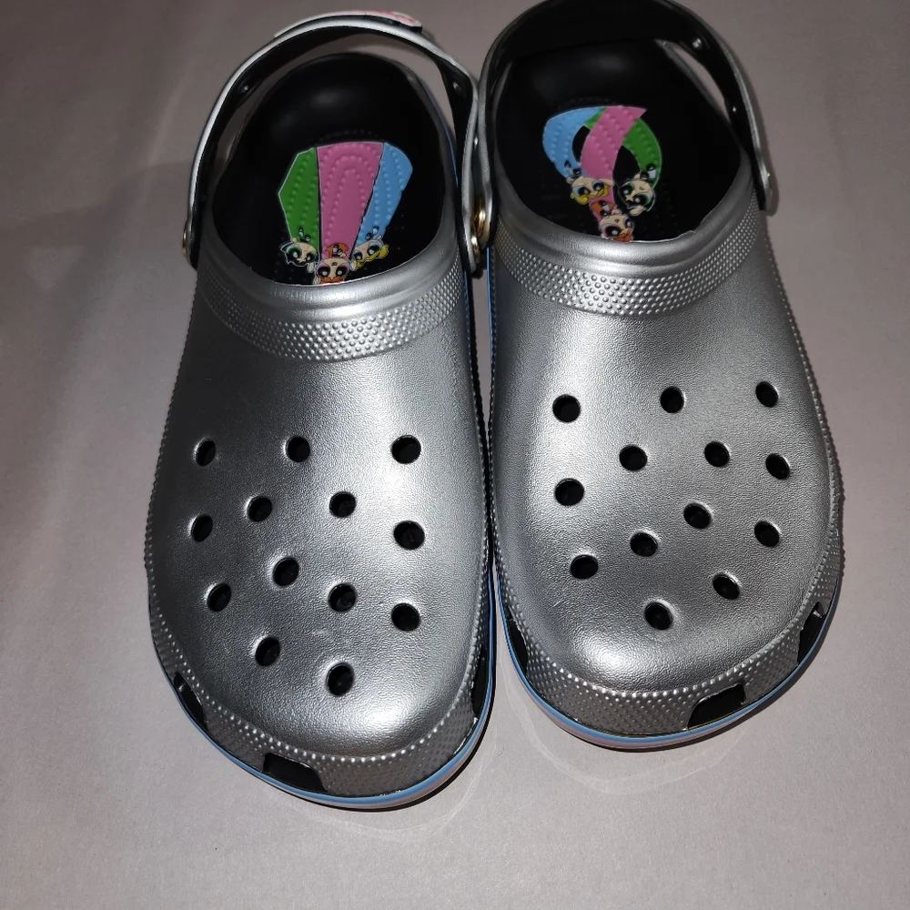 Crocs PowerPuff Girls  Collectors Shoes Mens Sz 11